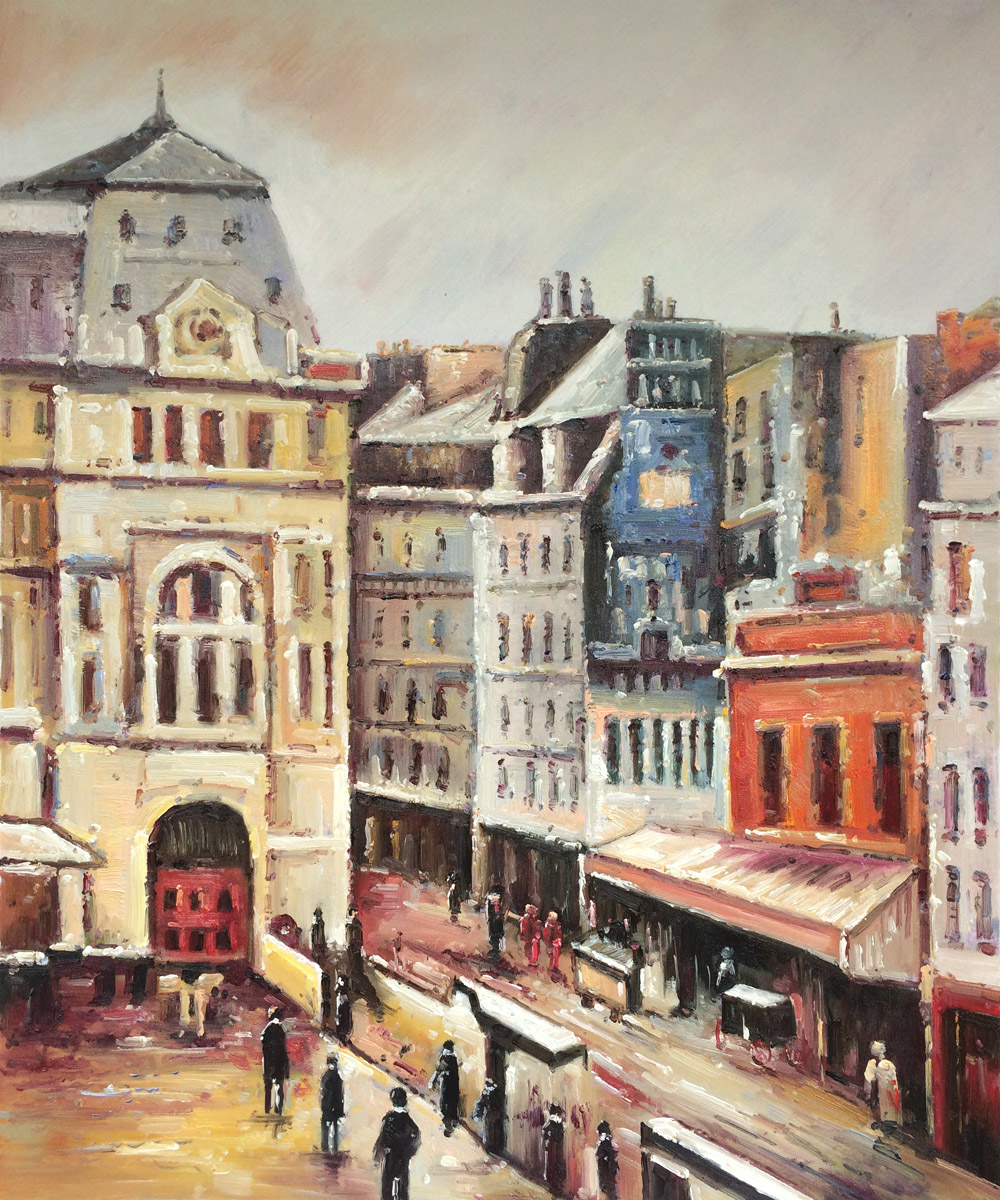 View of Paris, Rue d-Amsterdam - Camille Pissarro Paintings